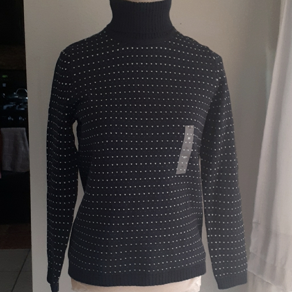 Women’s Karen Scott Blue Turtle Neck Size Medium